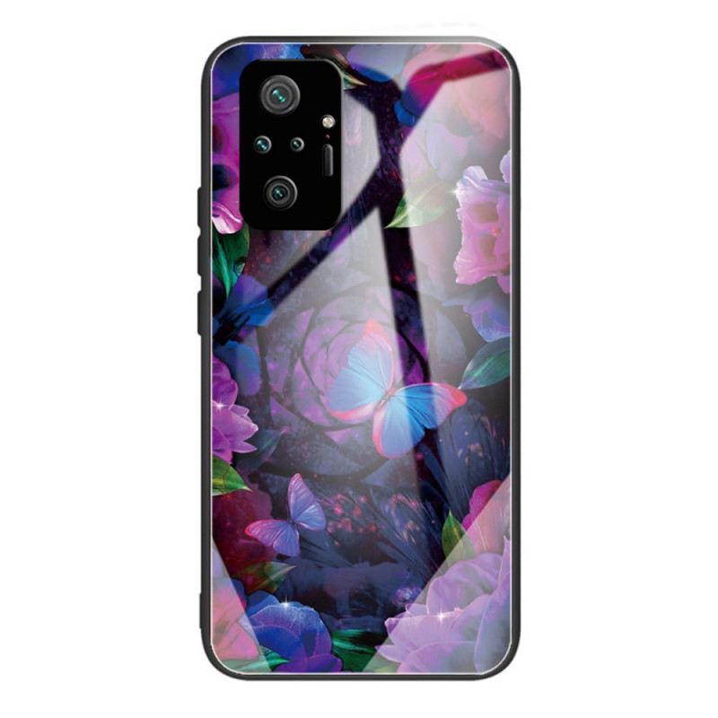 Tok Xiaomi Redmi Note 10 Pro Butterflies Variation Tempered Glass