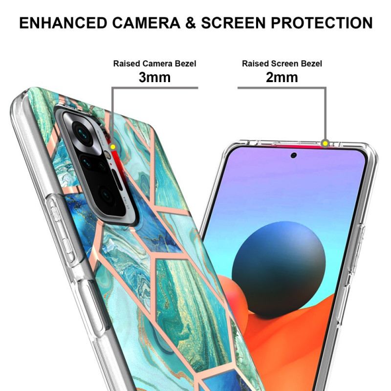 Tok Xiaomi Redmi Note 10 Pro Intenzív Geometriájú Márvány