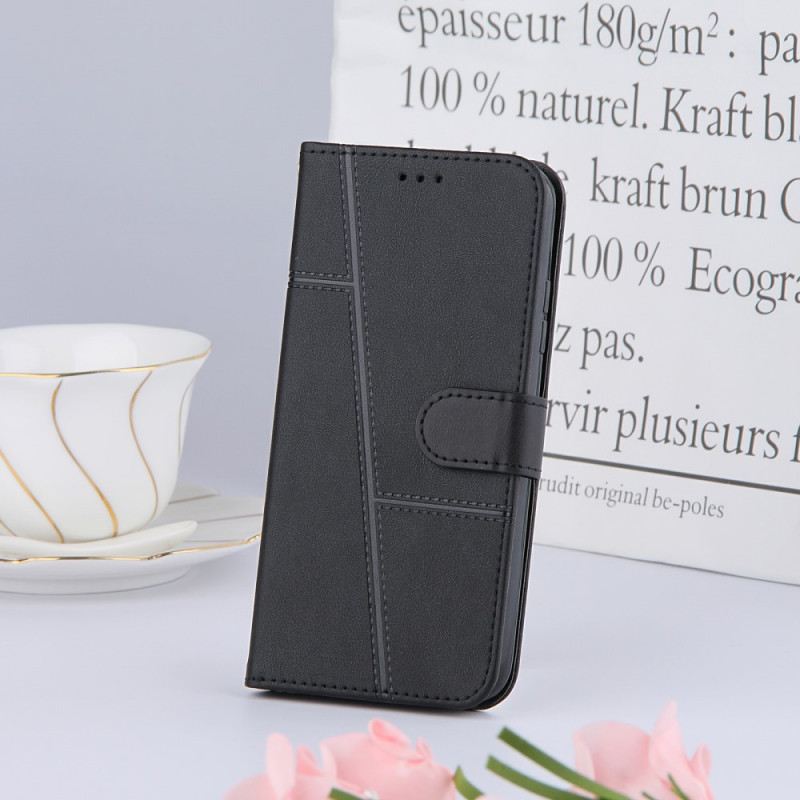 Kinyitható Tokok Xiaomi Mi 11 Pro szíjjal Pántos Geometrikus Bőr Stílus