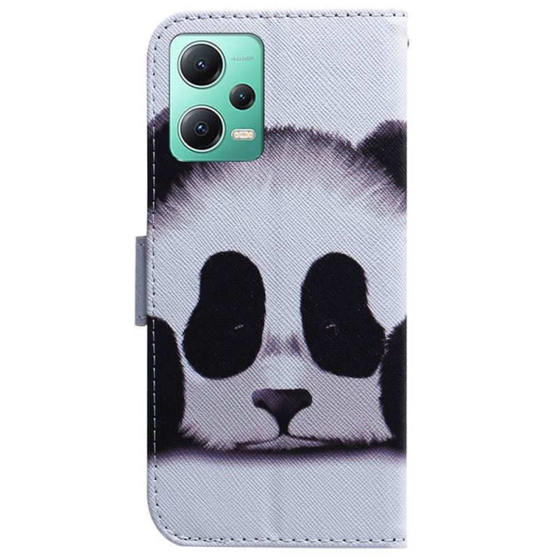 Fliptok Poco X5 5G szíjjal Pántos Panda