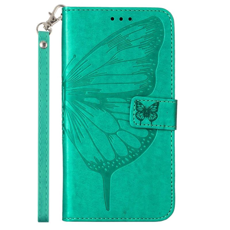 Fliptok / Bőrtok Xiaomi 13 Lite Butterfly Design Zsinórral