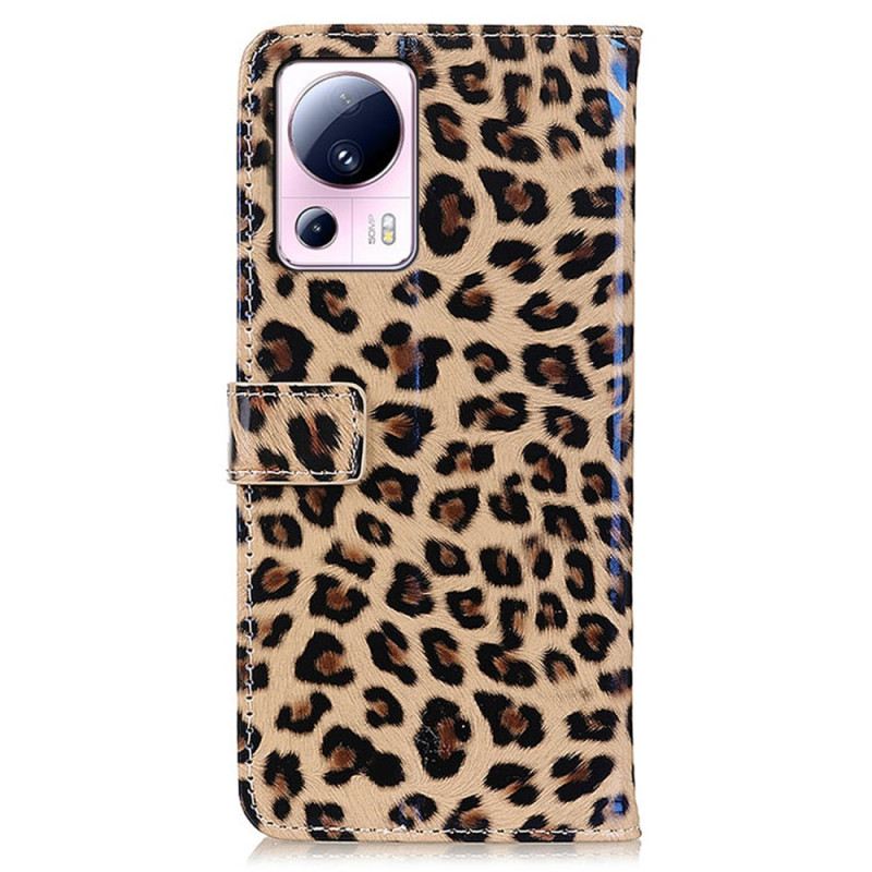 Fliptok Xiaomi 13 Lite Leopárd