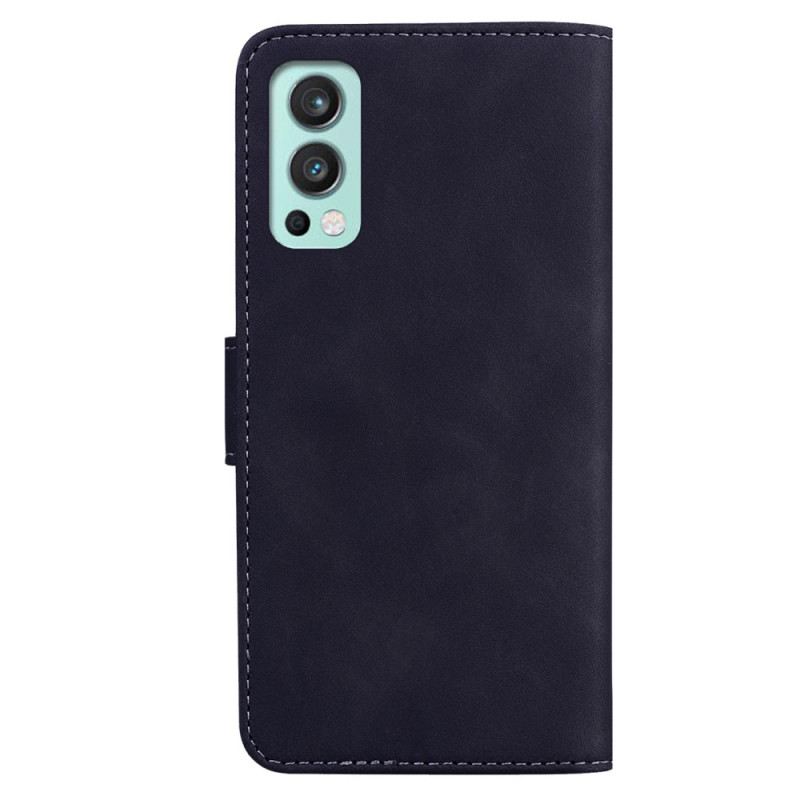 Fliptok / Bőrtok OnePlus Nord 2 5G Skin-touch Butterfly