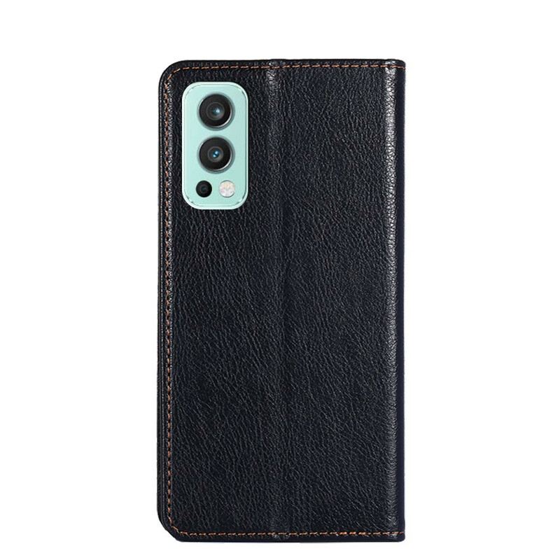 Fliptok OnePlus Nord 2 5G Bőrtok Vintage Bőr Stílus