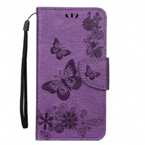 Fliptok iPhone 11 Pro szíjjal Splendid Strap Butterflies