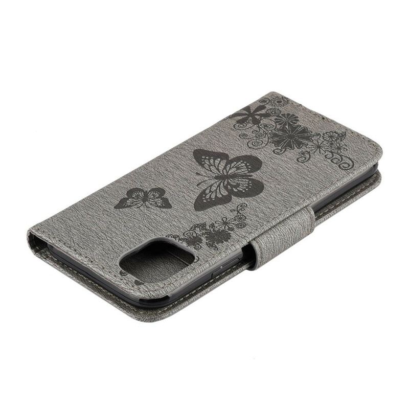 Fliptok iPhone 11 Pro szíjjal Splendid Strap Butterflies