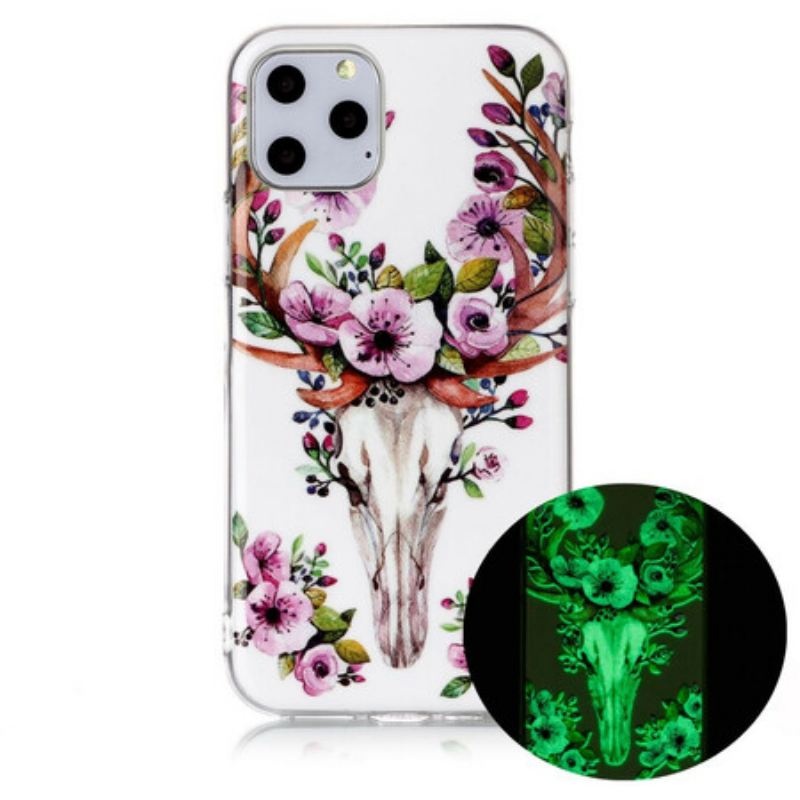 Tok iPhone 11 Pro Fluoreszkáló Virágos Jávorszarvas