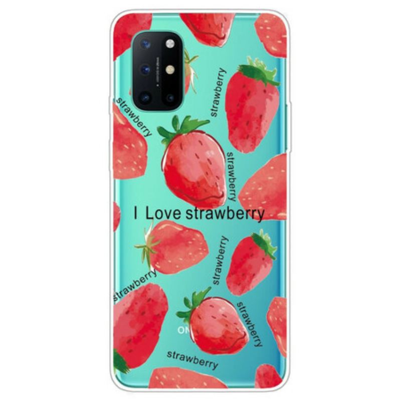 Telefontok OnePlus 8T Eper / I Love Strawberry