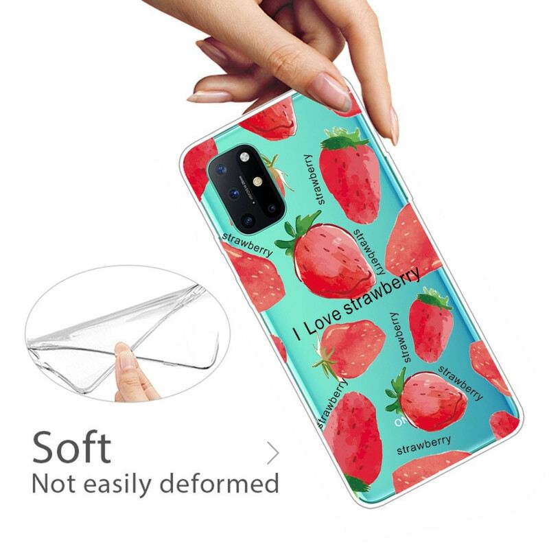 Telefontok OnePlus 8T Eper / I Love Strawberry