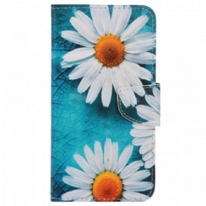 Fliptok / Bőrtok Samsung Galaxy A13 szíjjal Thong Daisies