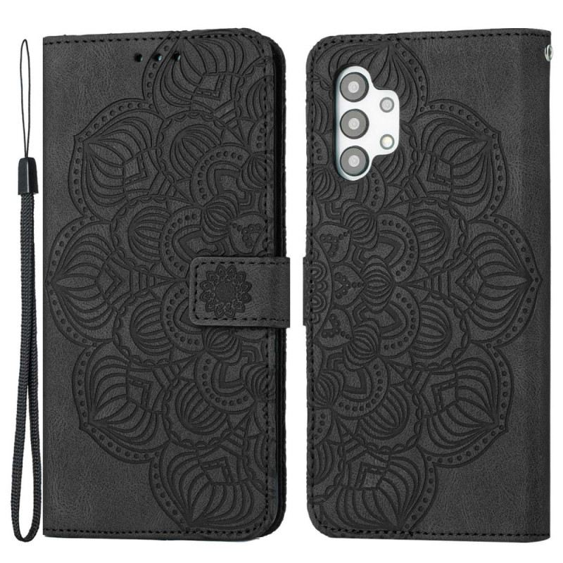 Kinyitható Tokok Samsung Galaxy A13 szíjjal Vintage Strappy Mandala