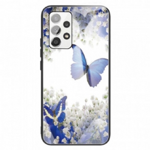 Tok Samsung Galaxy A13 Butterflies Design Edzett Üveg