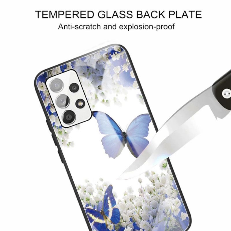 Tok Samsung Galaxy A13 Butterflies Design Edzett Üveg