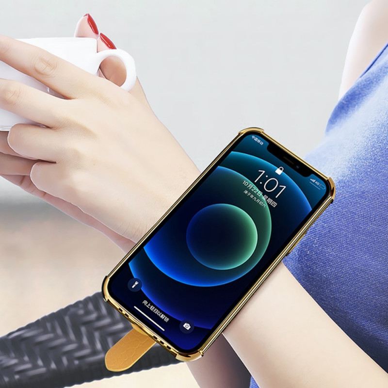 Tok Samsung Galaxy A13 Krokodil Stílusú Tartópánttal