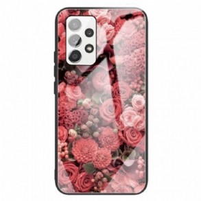 Tok Samsung Galaxy A13 Rose Flowers Edzett Üveg