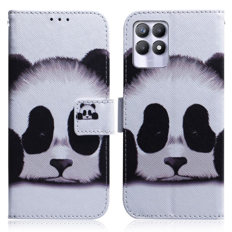 Fliptok / Bőrtok Realme 8i Panda Arc