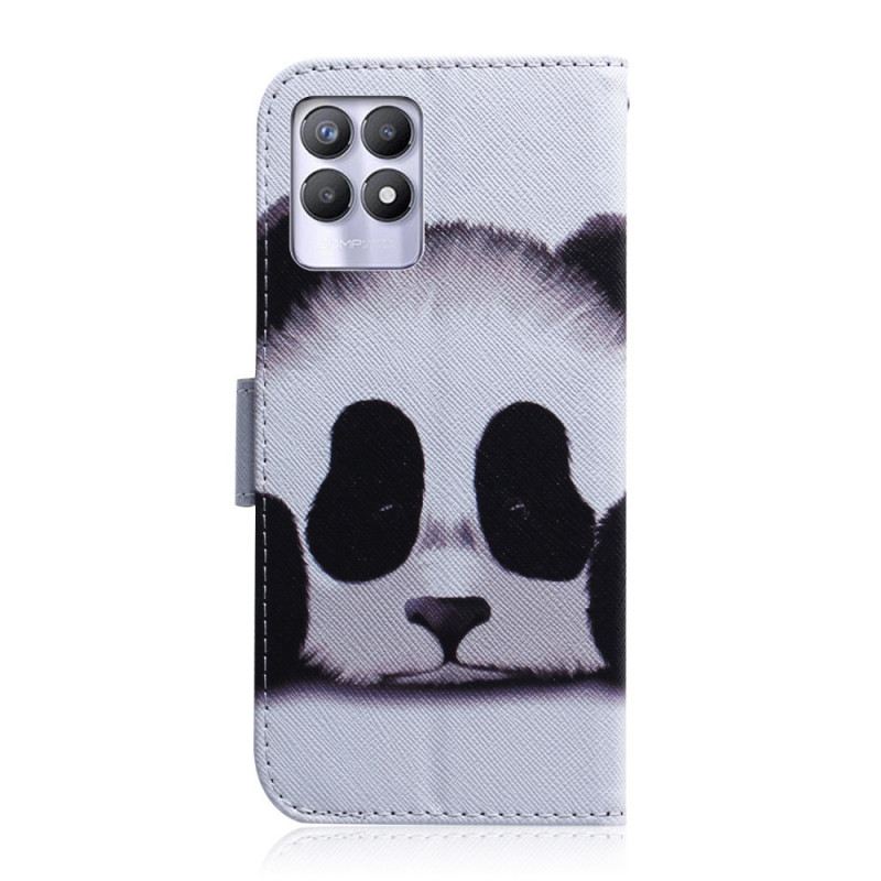 Fliptok / Bőrtok Realme 8i Panda Arc