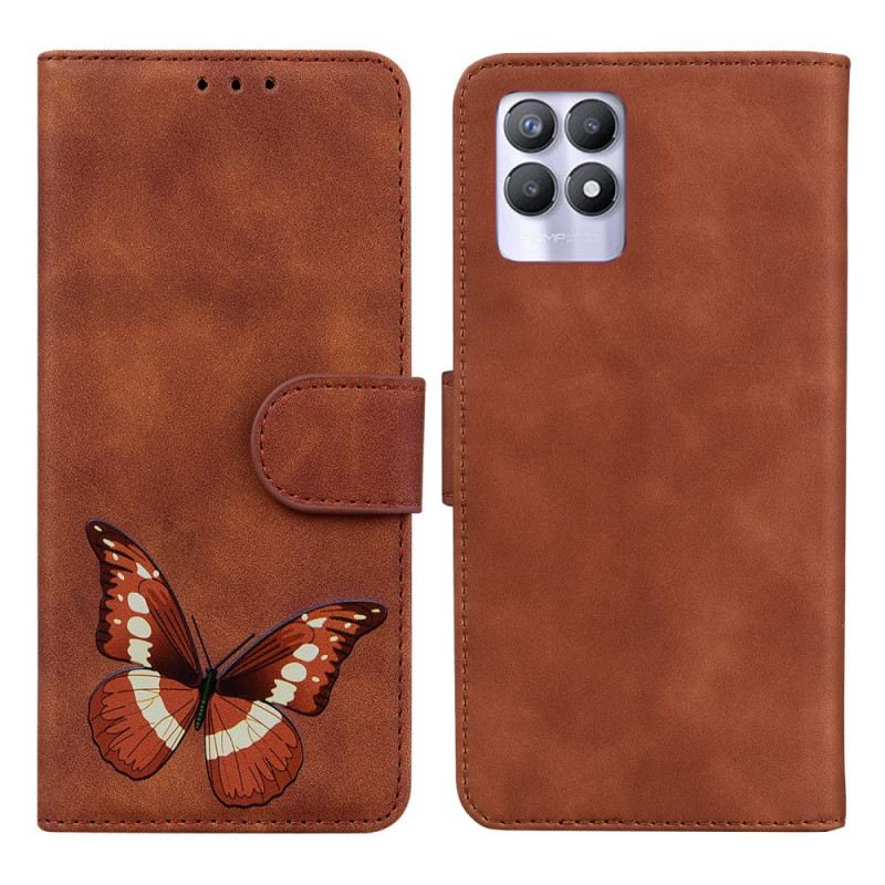 Fliptok Realme 8i Skin-touch Butterfly