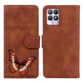 Fliptok Realme 8i Skin-touch Butterfly