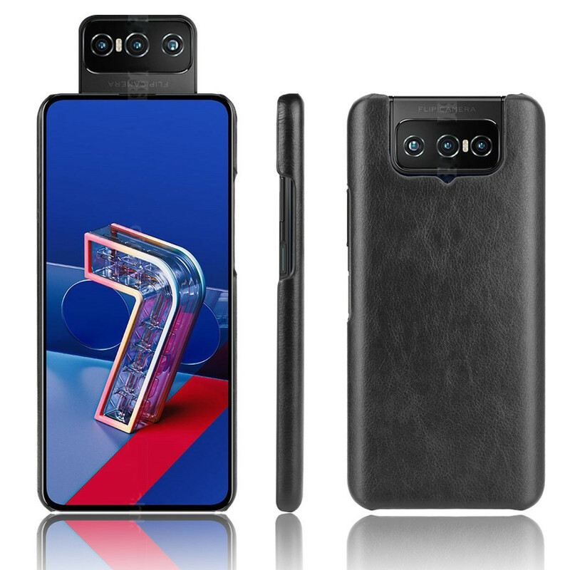 Telefontok Asus Zenfone 7 / 7 Pro Licsi Bőr Hatás