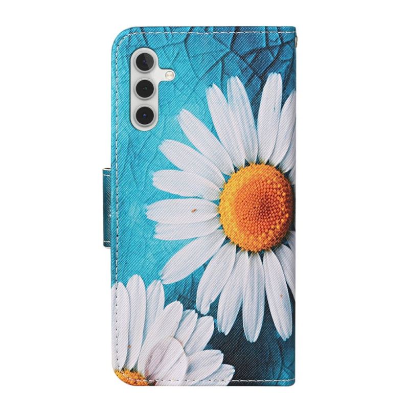 Kinyitható Tokok Samsung Galaxy A34 5G szíjjal Thong Daisies