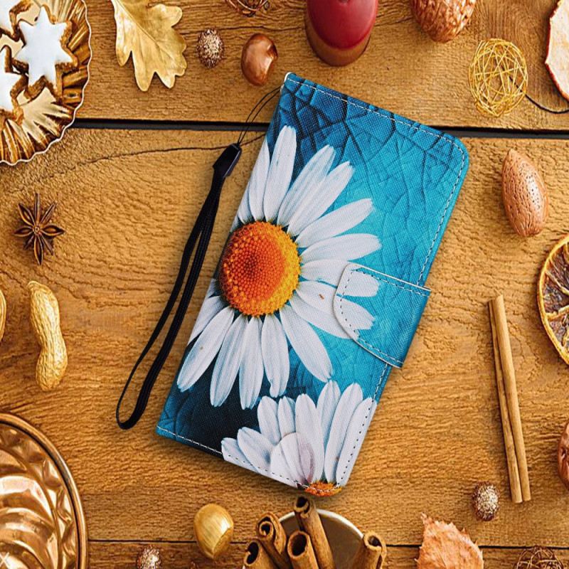 Kinyitható Tokok Samsung Galaxy A34 5G szíjjal Thong Daisies