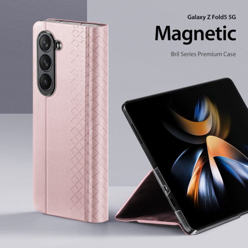 Bőrtok Samsung Galaxy Z Fold 5 Bril Sorozat Dux Ducis