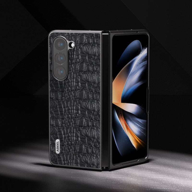 Telefontok Samsung Galaxy Z Fold 5 Abeel Krokodilbőr Stílus