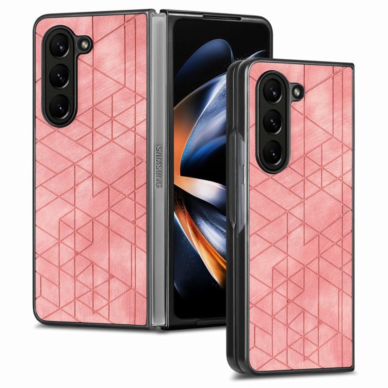 Tok Samsung Galaxy Z Fold 5 Geometrikus Műbőr Minták