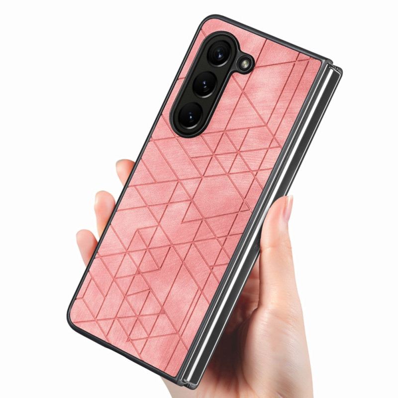 Tok Samsung Galaxy Z Fold 5 Geometrikus Műbőr Minták