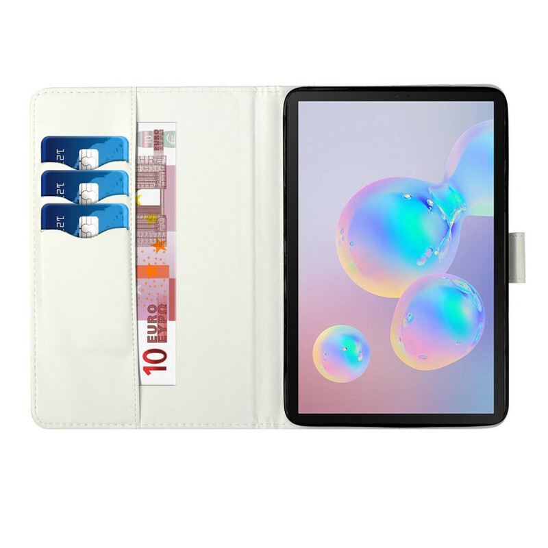 Fliptok / Bőrtok Samsung Galaxy Tab S8 Plus / Tab S7 Plus Ananász