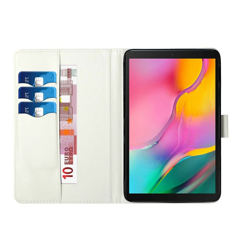 Fliptok / Bőrtok Samsung Galaxy Tab S8 Plus / Tab S7 Plus Fiatal Hölgy