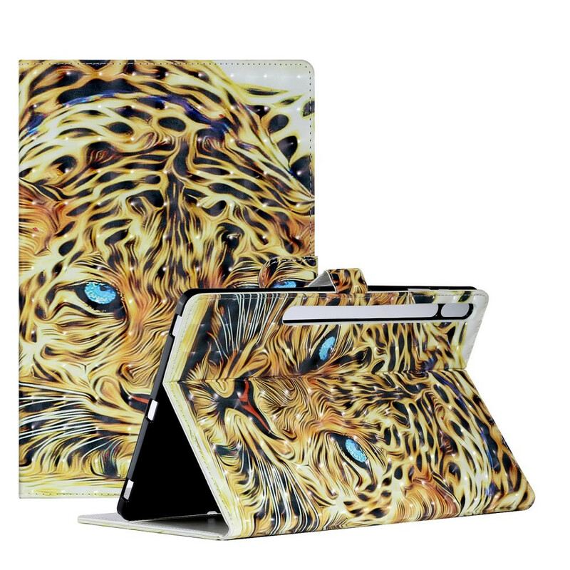 Fliptok Samsung Galaxy Tab S8 Plus / Tab S7 Plus Tigris Art