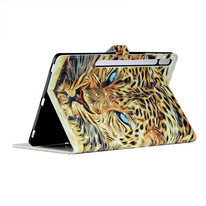 Fliptok Samsung Galaxy Tab S8 Plus / Tab S7 Plus Tigris Art