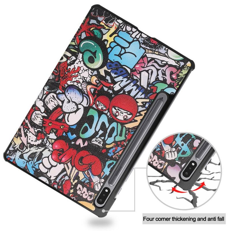 Tok Samsung Galaxy Tab S8 Plus / Tab S7 Plus Graffiti Ceruzatartó