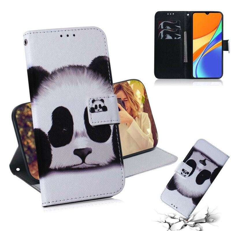 Fliptok / Bőrtok Xiaomi Redmi 9C Panda Arc