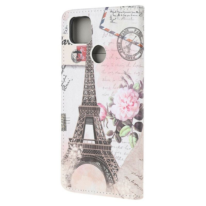 Fliptok Xiaomi Redmi 9C Retro Eiffel-torony