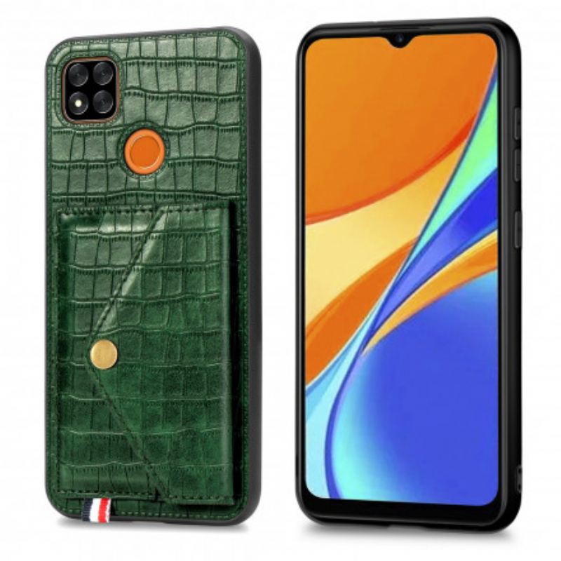 Tok Xiaomi Redmi 9C Krokodil Kártyatartó És Állvány