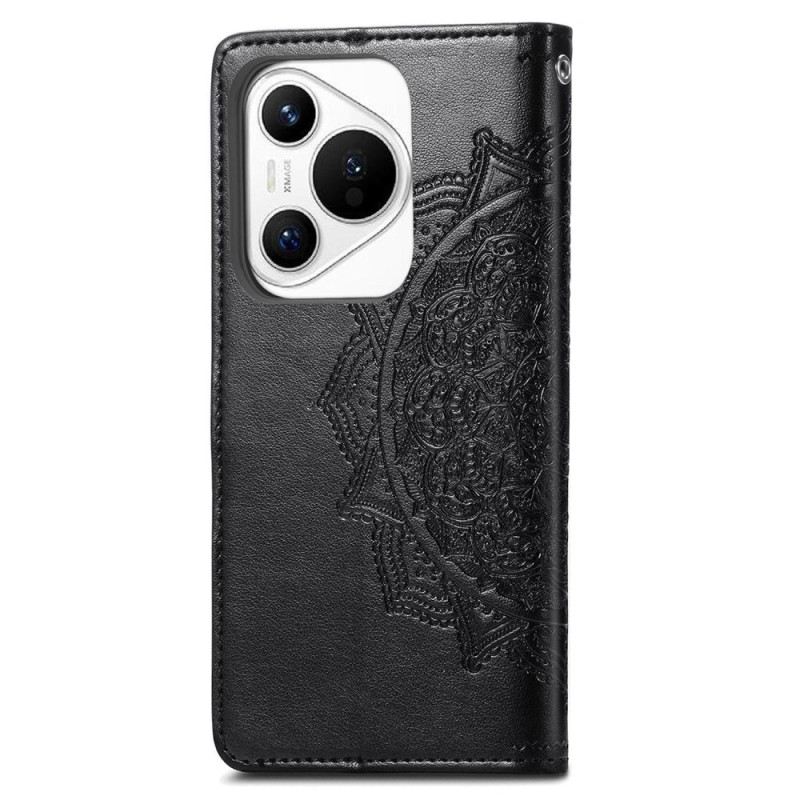 Fliptok Huawei Pura 70 Barokk Mandala Szíjjal