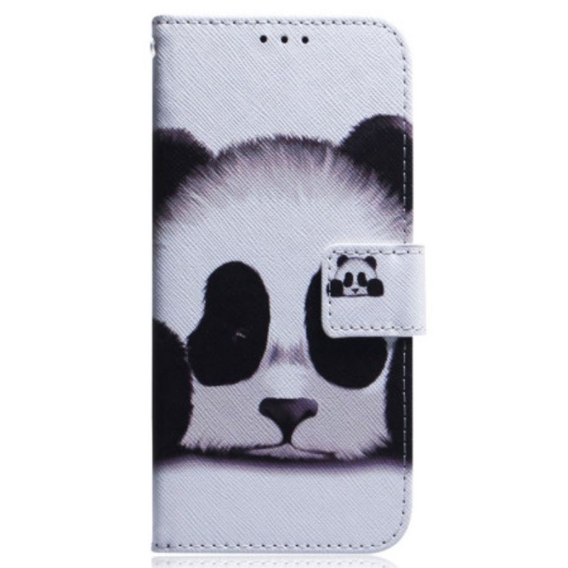 Fliptok / Bőrtok Realme C31 Aranyos Panda