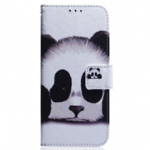 Fliptok / Bőrtok Realme C31 Aranyos Panda