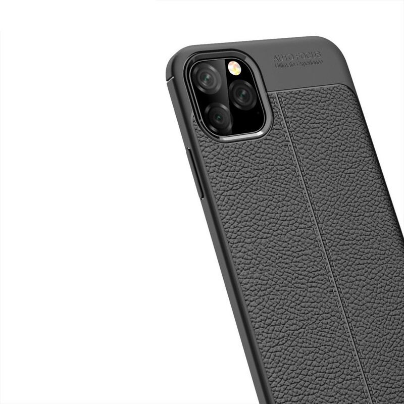 Tok iPhone 11 Pro Max Dupla Vonalú Litcsi Bőrhatás