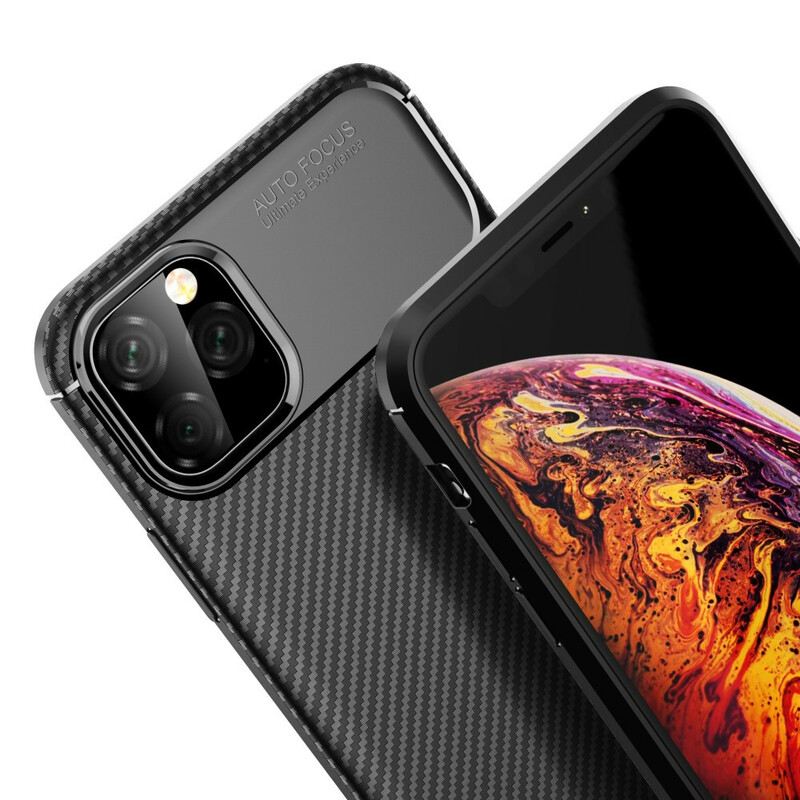 Tok iPhone 11 Pro Max Rugalmas Szénszálas Textúra