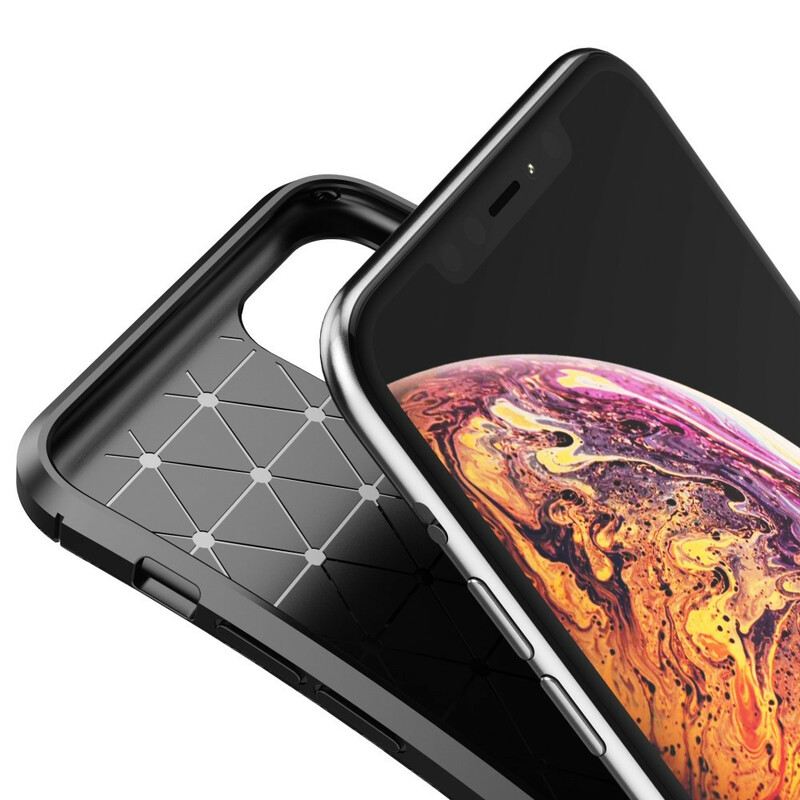 Tok iPhone 11 Pro Max Rugalmas Szénszálas Textúra