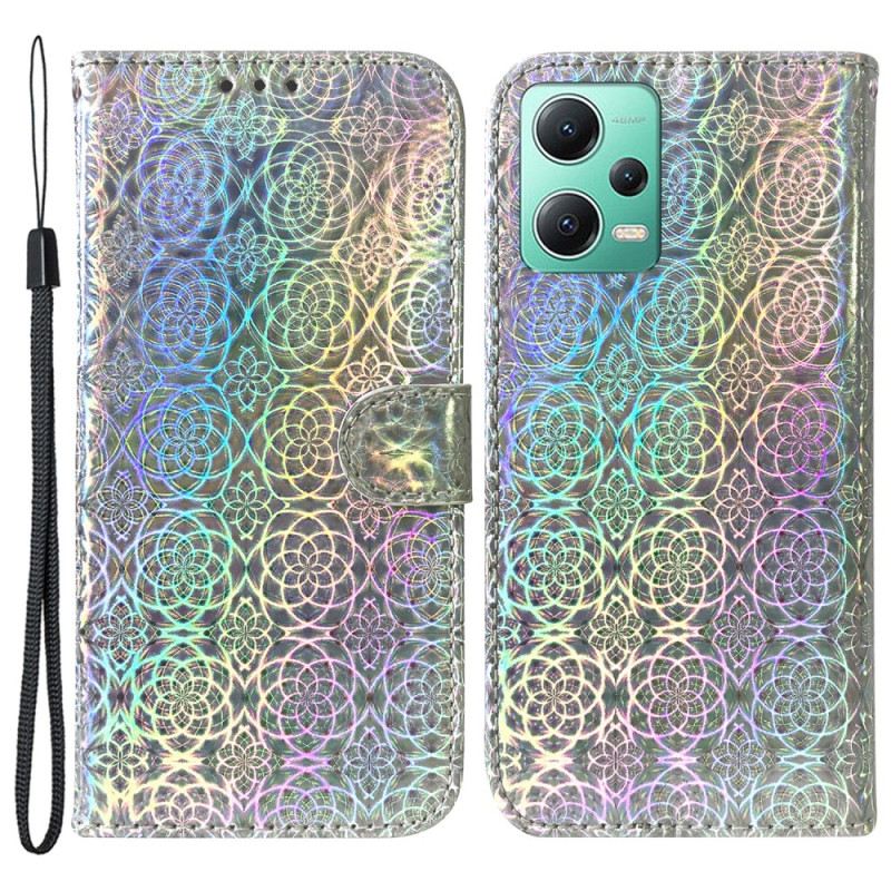 Fliptok / Bőrtok Xiaomi Redmi Note 12 5G Disco Stílusú