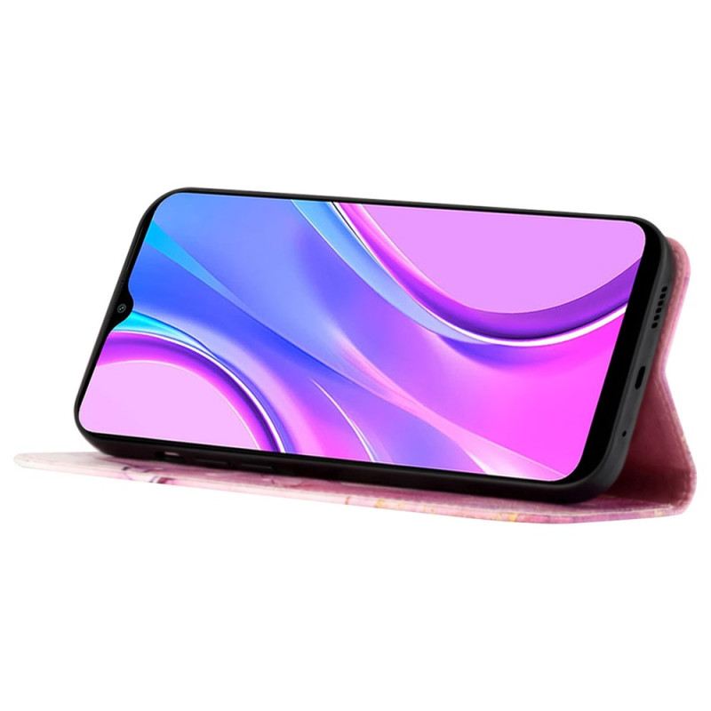 Fliptok / Bőrtok Xiaomi Redmi Note 12 5G Márvány Vállpánt