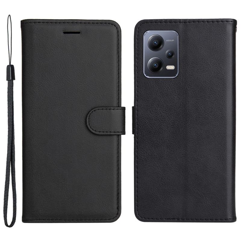 Fliptok / Bőrtok Xiaomi Redmi Note 12 5G szíjjal Sima Szíjjal