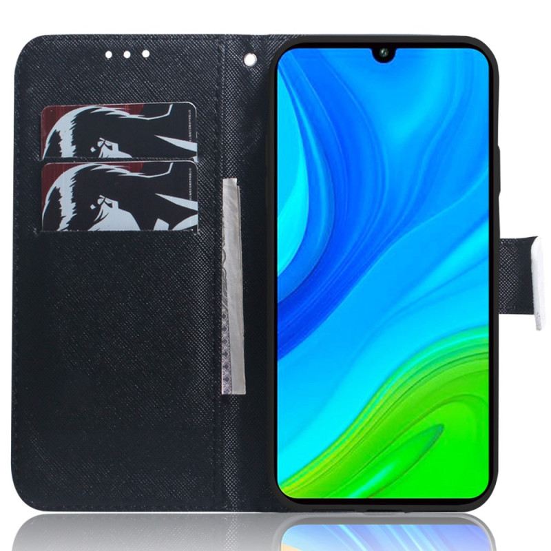 Fliptok Xiaomi Redmi Note 12 5G szíjjal Pántos Panda