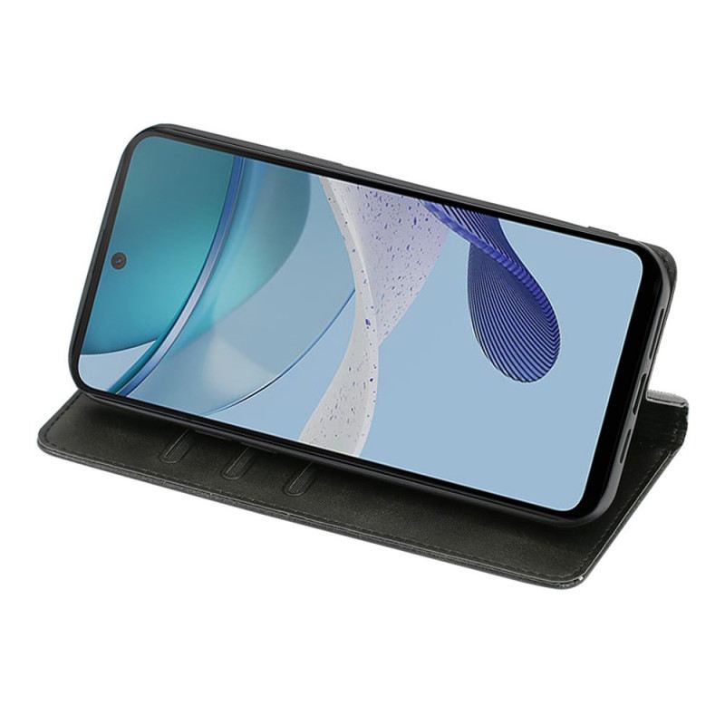 Fliptok Moto G73 5G Bőrtok Műbőr