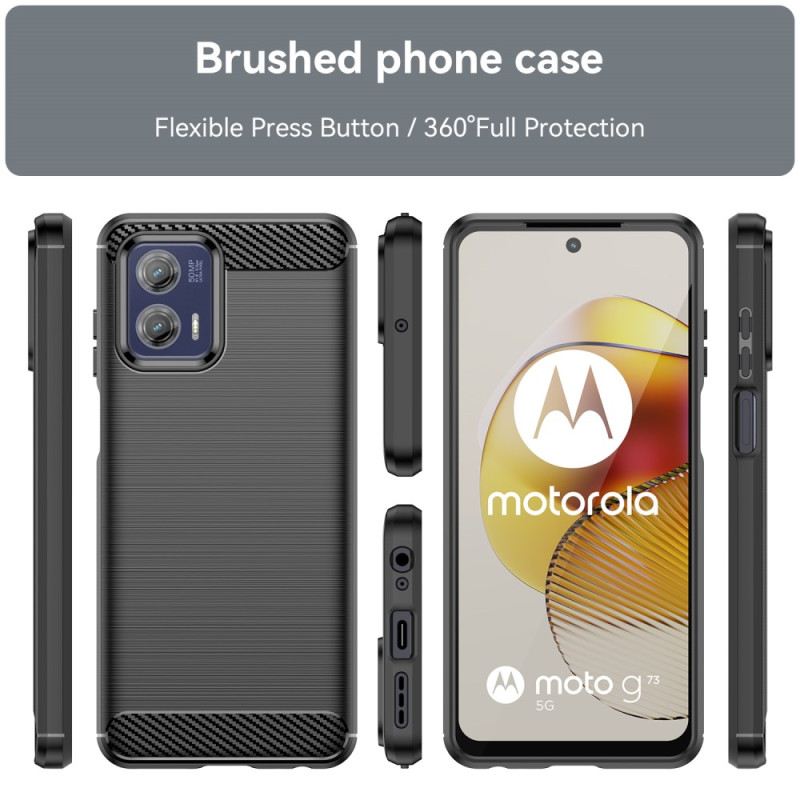 Tok Moto G73 5G Csiszolt Szénszálas